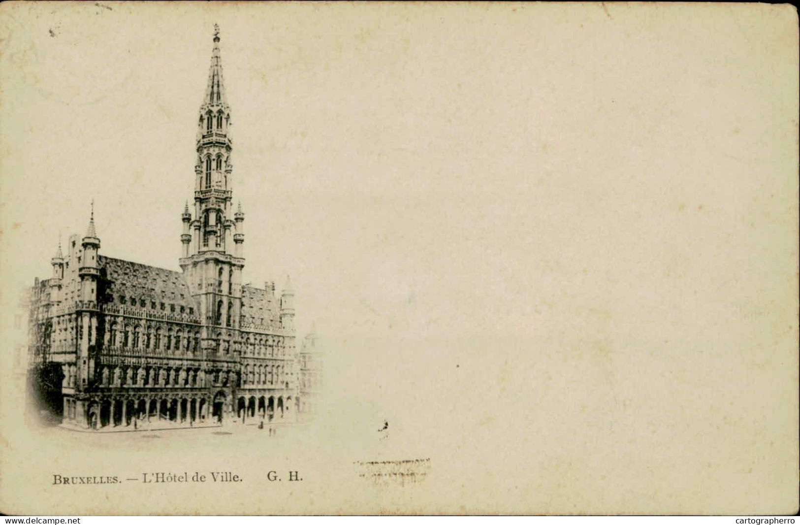 A5928 Belgique Brussels Hotel de Ville city hall