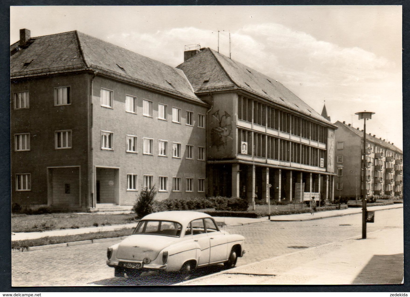 A5959 - alte Ansichtskarte  -  Pasewalk - HO Kaufhaus Magnet - PKW Auto Wartburg TOP