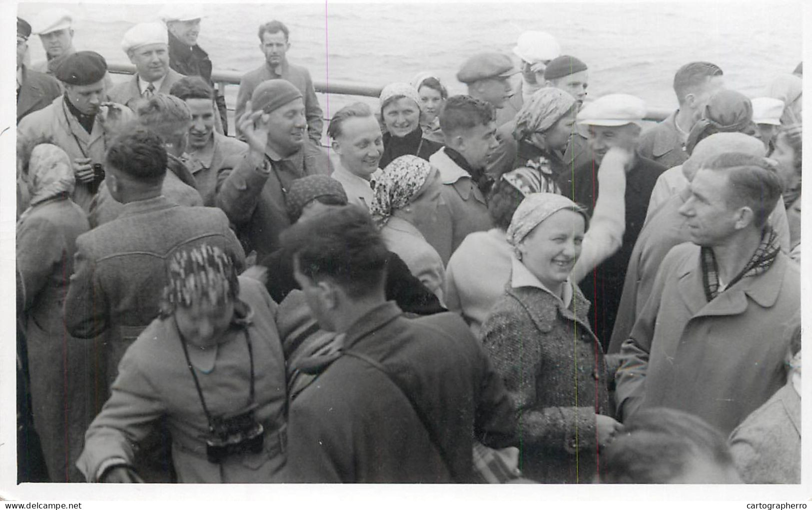A5972 Feroe Island Torshavn pasangers passengers on a ship