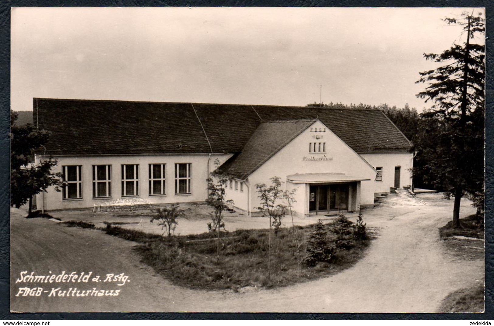A6047 - alte Foto Ansichtskarte - Schmiedefeld - FDGB Kulturhaus - Kupfer TOP