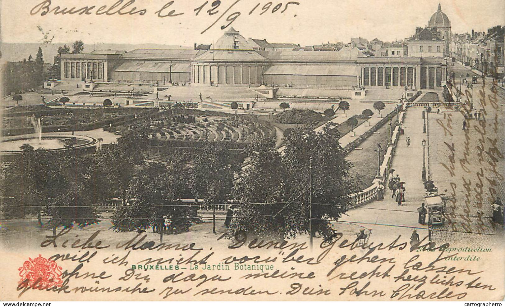 A6240 Belgium Bruxelles jardin botanique 1905