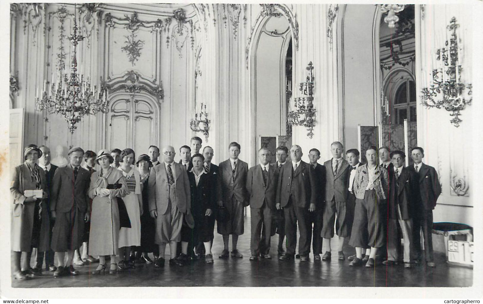 A6304 WIEN Schoenbrunn Castle Interior Photo Fachet 63178 / Château / Schloss Schönbrunn Viena Delegație Interwar
