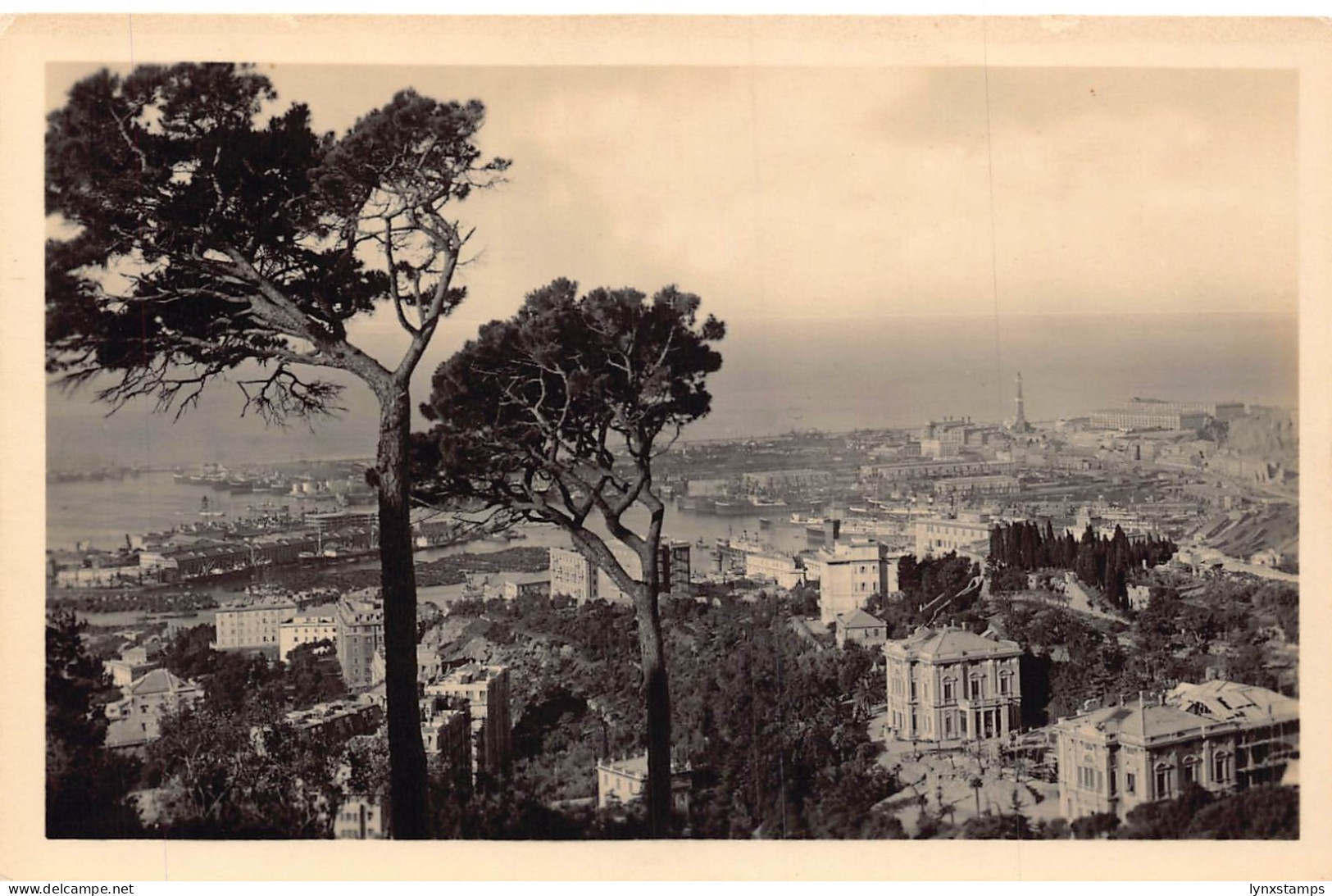 A649 Italy Genova Genoa Panorama dal Righi vintage postcard