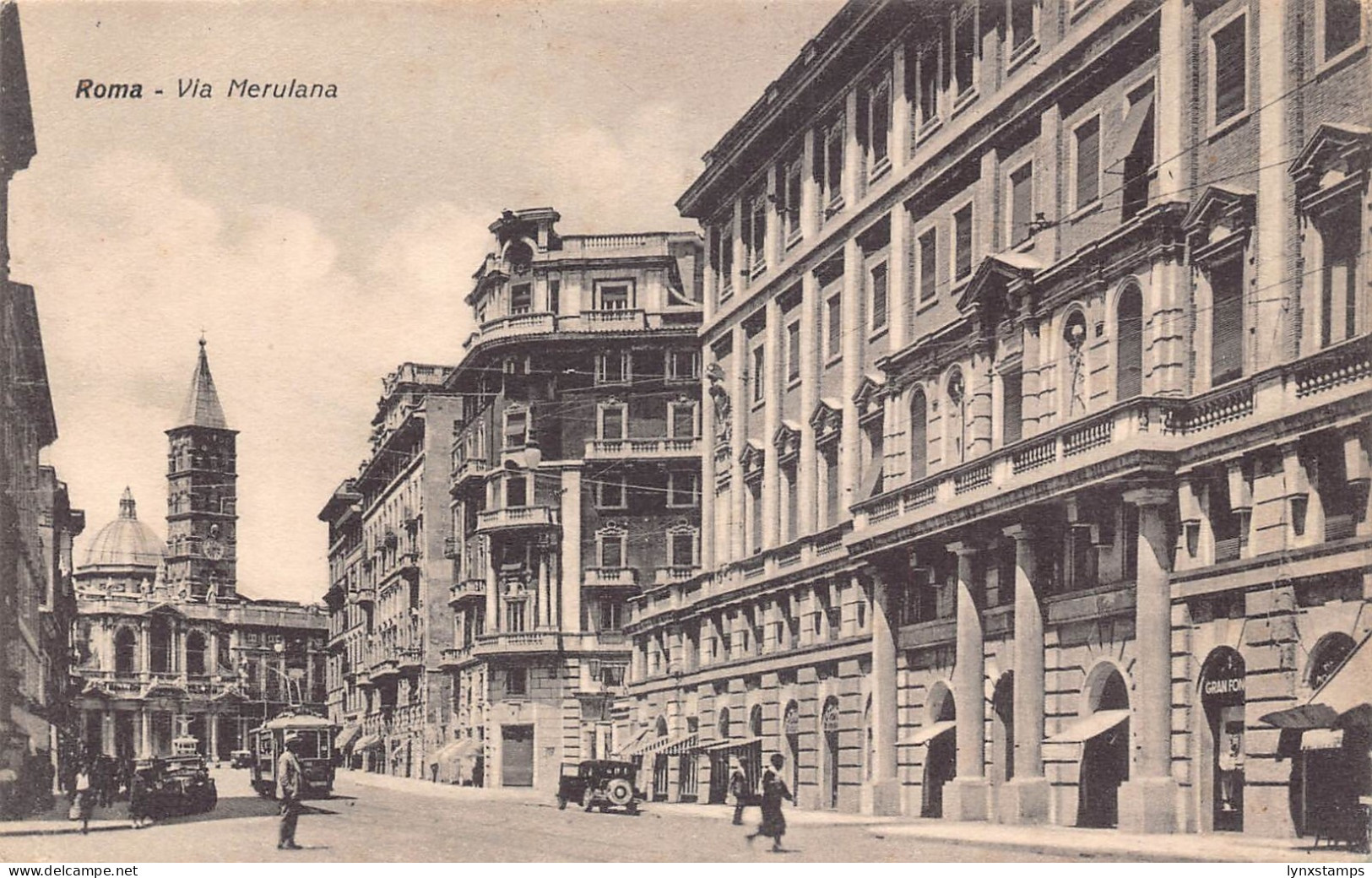 A650 Italy Rome Roma Via Merulana vintage postcard