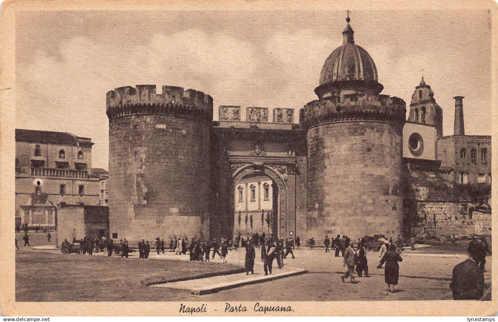 A652 Italy Napoli Naples Porta Capuana Gate vintage postcard