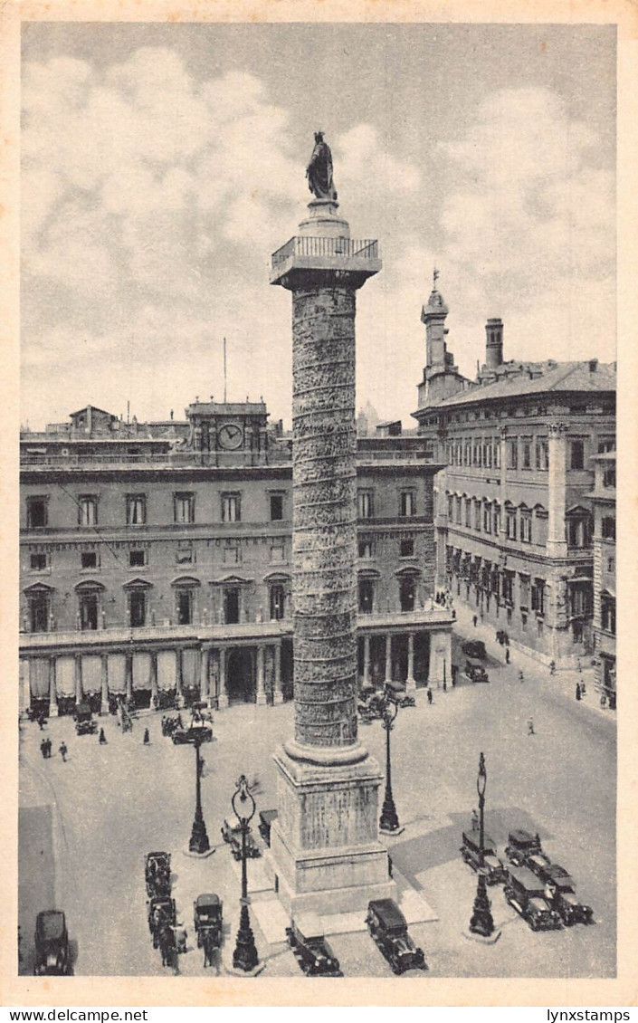 A654 Italy Rome Roma Piazza Colonna vintage postcard