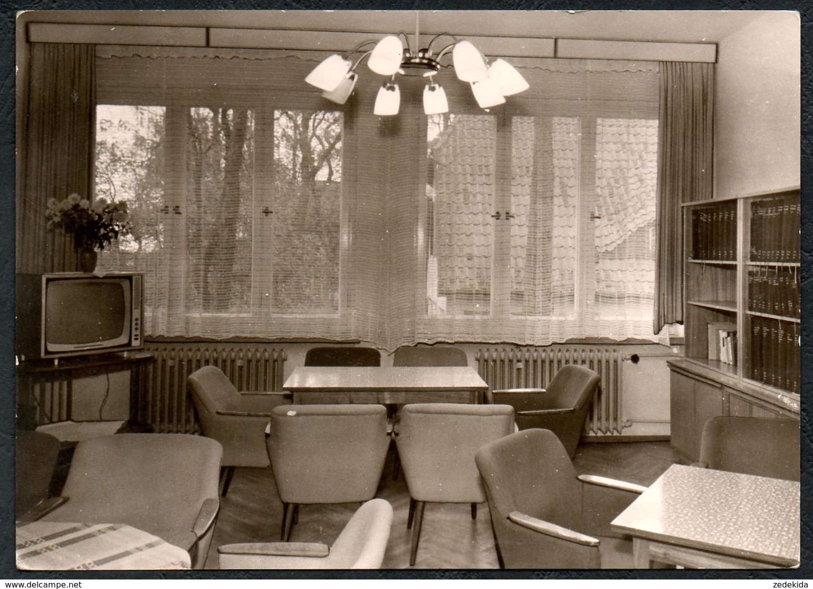 A6546 - alte Foto Ansichtskarte - Boltenhagen - Blindenkurheim Hasu Seeschlößchen - Lesezimmer