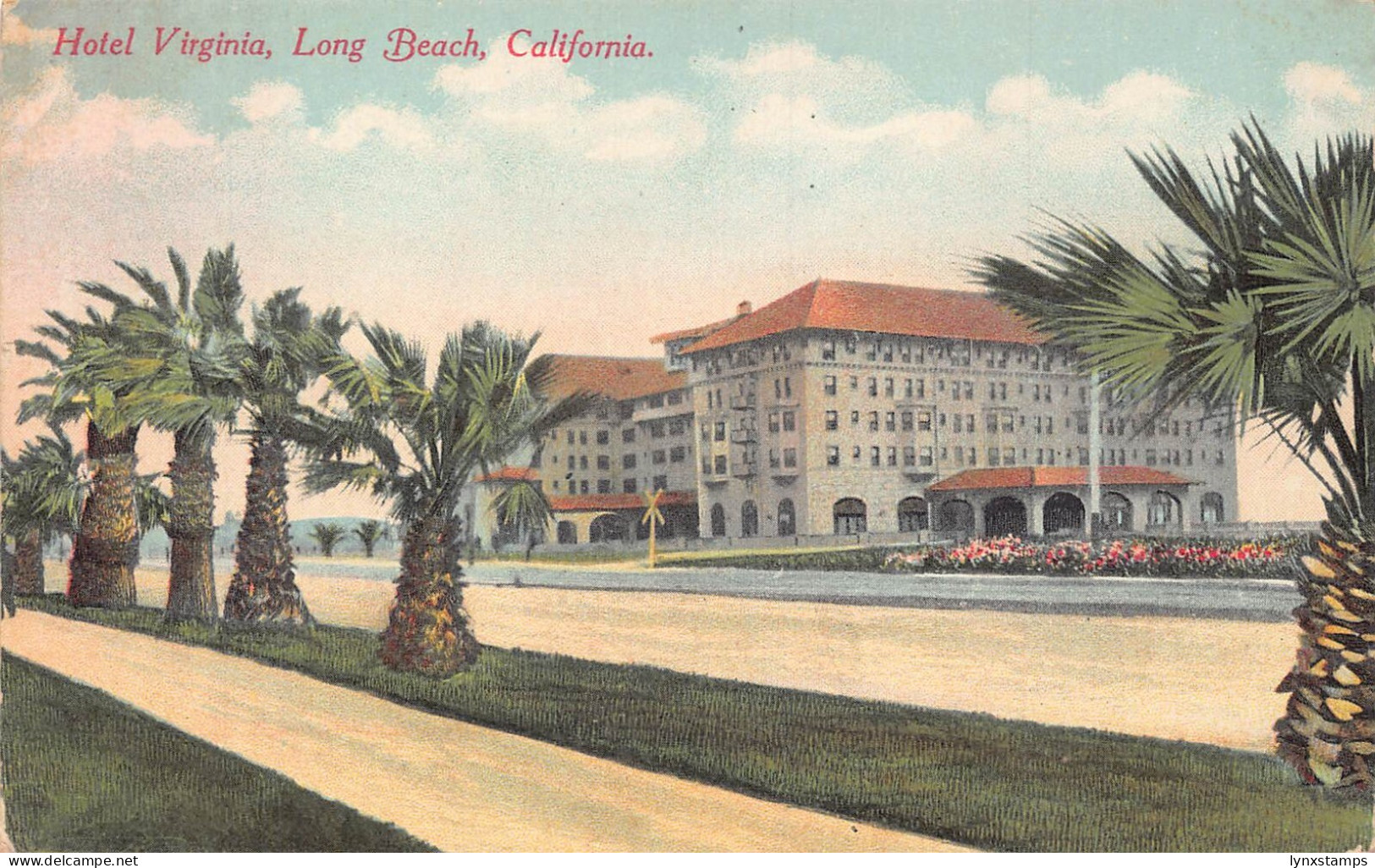 A674 US California Long Beach Hotel Virginia vintage postcard