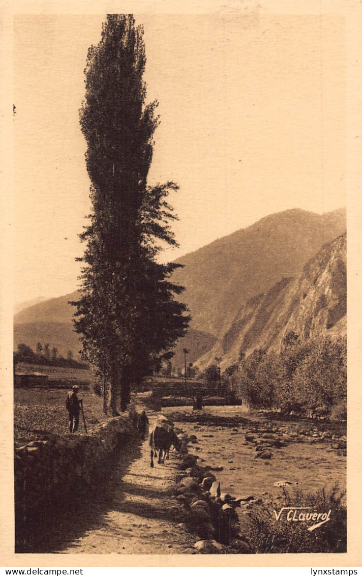 A718 Andorra Paysage Landscape Andorra la Vella vintage postcard