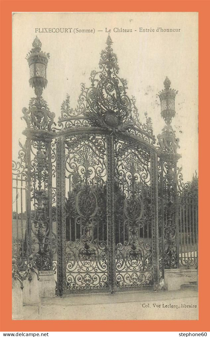 a722 / 457 80 - FLIXECOURT Chateau Entree d'Honneur