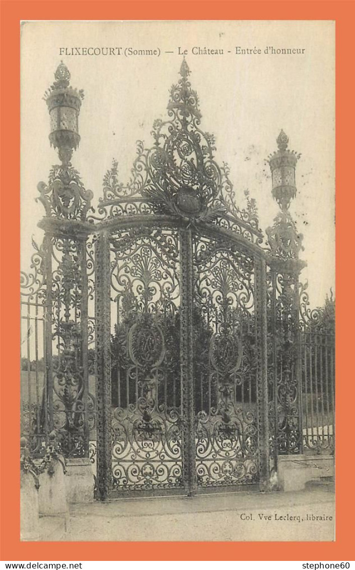 a722 / 457 80 - FLIXECOURT Chateau Entree d'Honneur