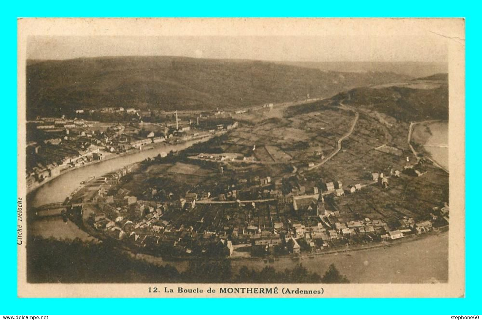 a726 / 127 08 - MONTHERME La boucle de Montherme ( Timbre )