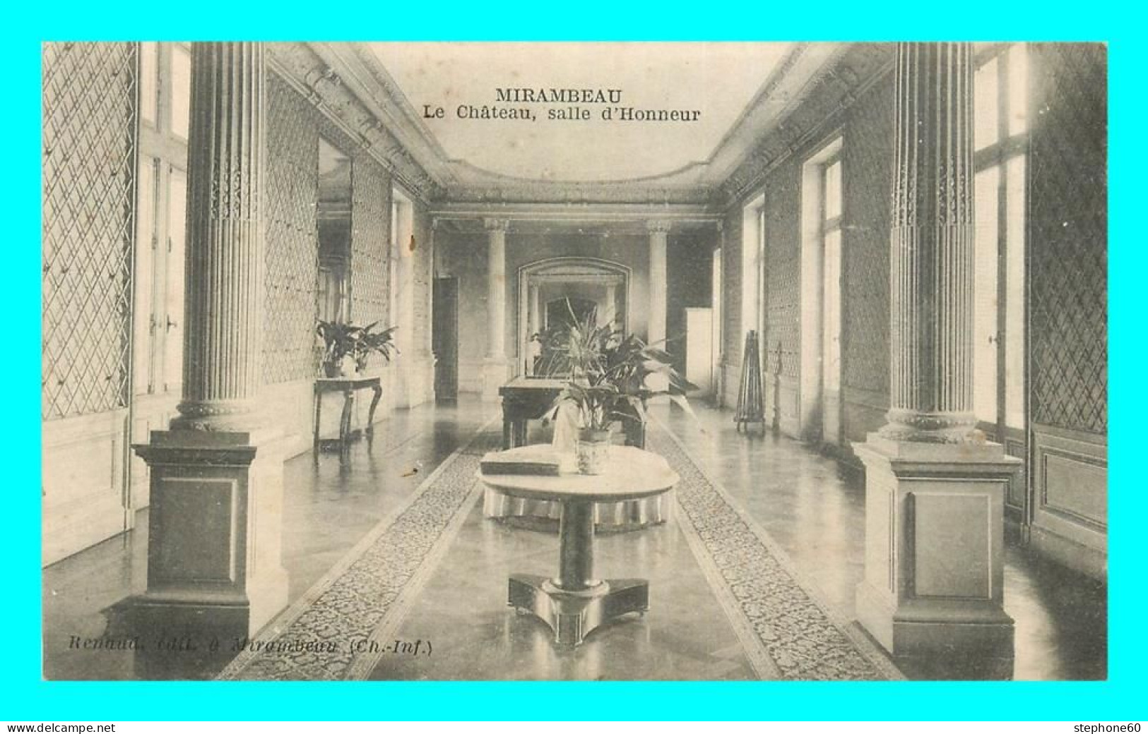 a729 / 387 17 - MIRAMBEAU Chateau Salle d'Honneur