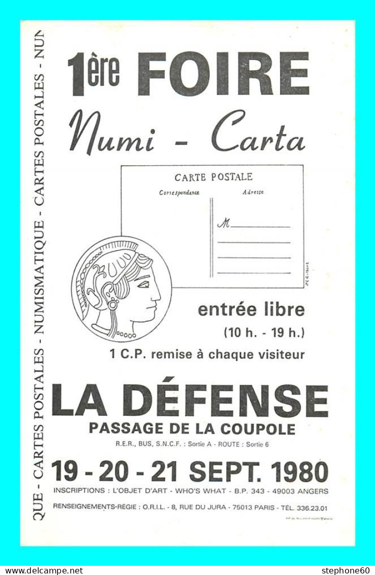 a744 / 231 92 - LA DEFENSE 1ere FOIRE Numi Carta 1980