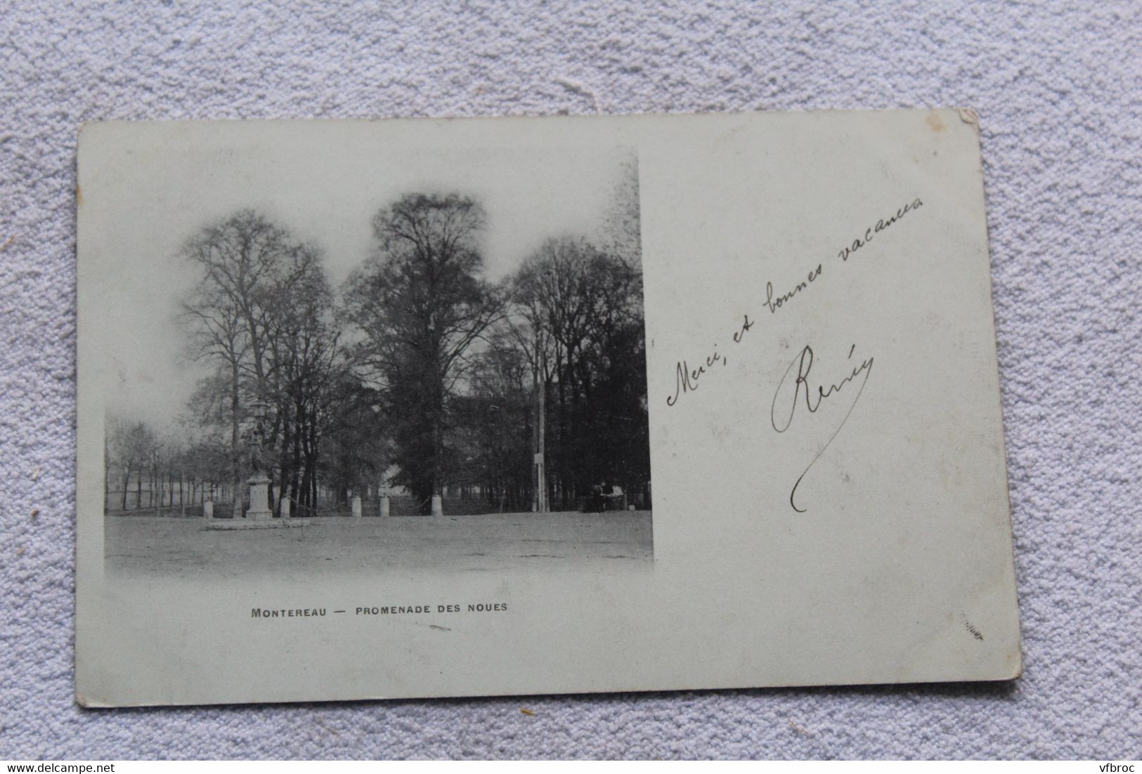 A759, Cpa 1902, Montereau, promenade des Noues, Seine et Marne 77