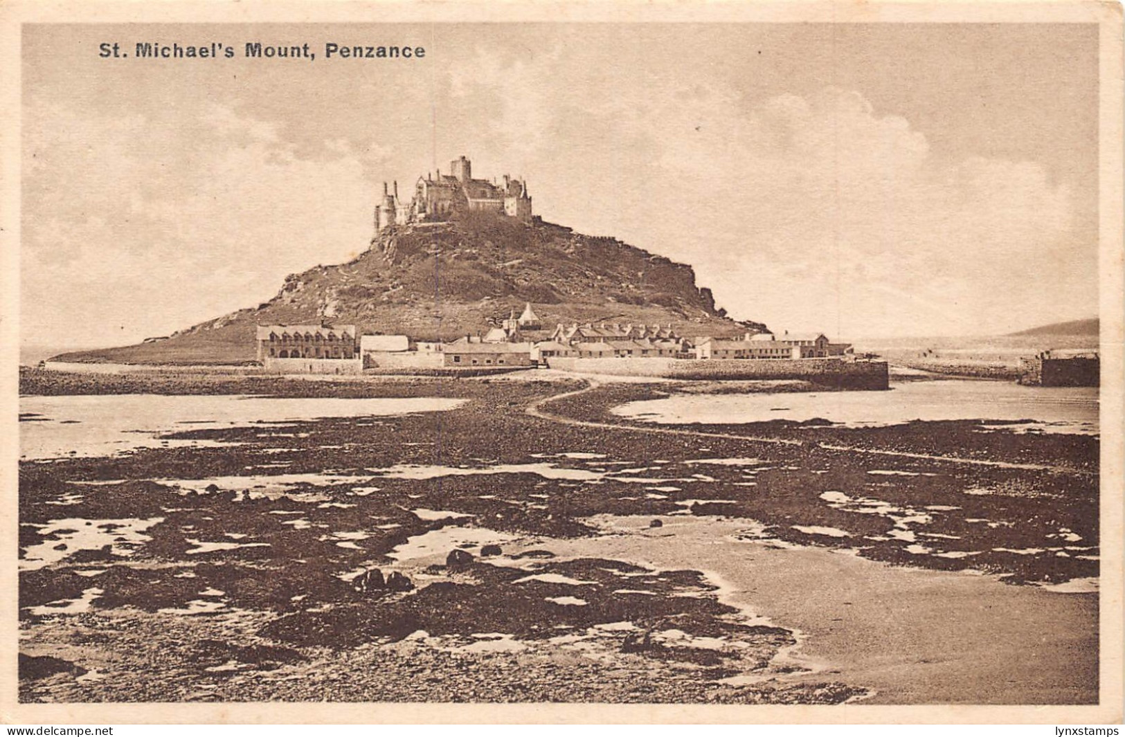 A778 England 1943 St Michael's Mount Penzance vintage postcard