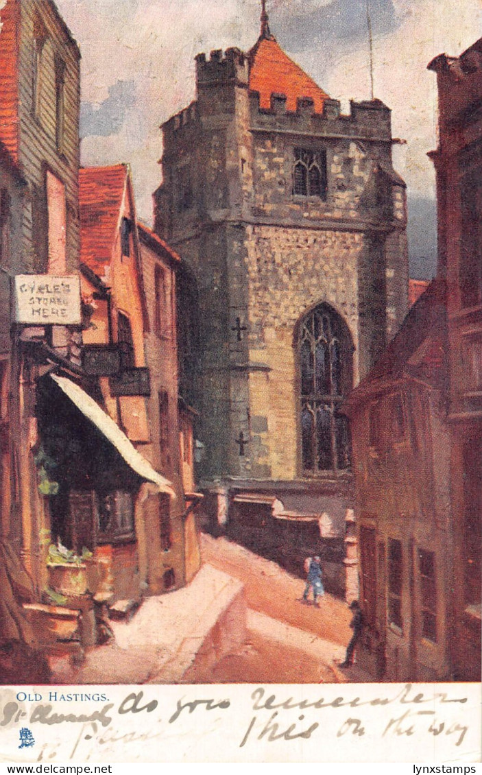 A781 England Hastings 1903 Old Hastings Tower vintage postcard