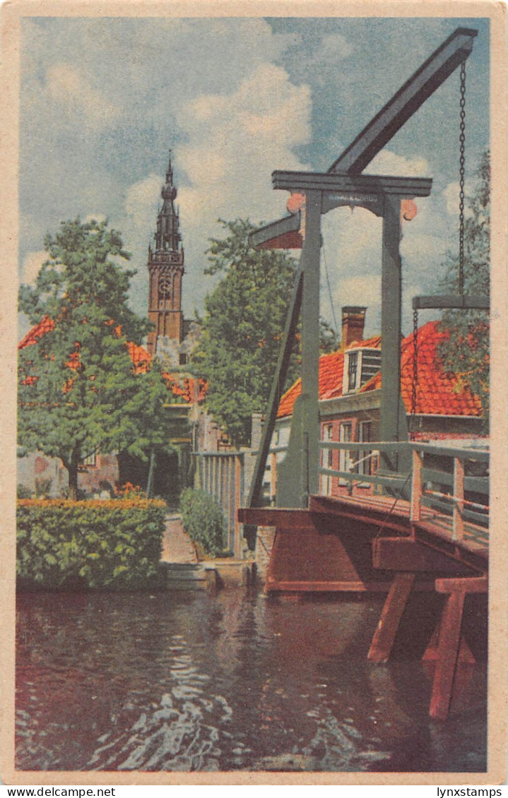 A802 Netherlands Edam Kwakelbrug Bridge vintage postcard
