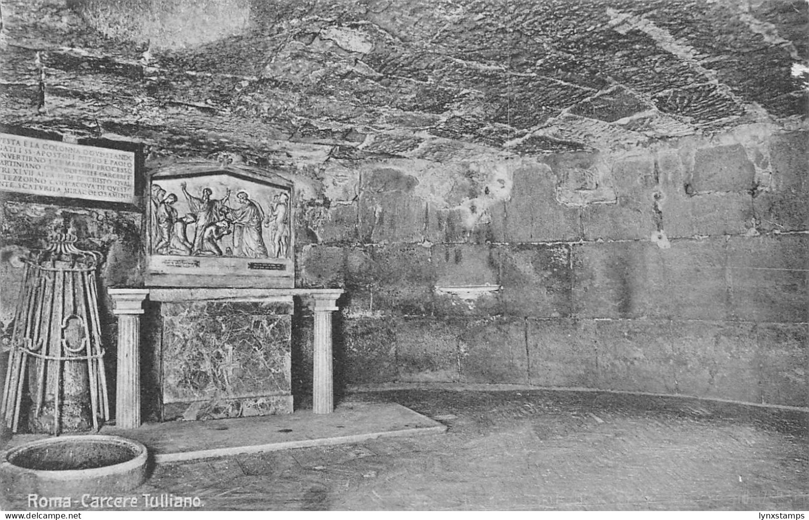 A807 Italy Roma Rome Carcere Tulliano vintage postcard