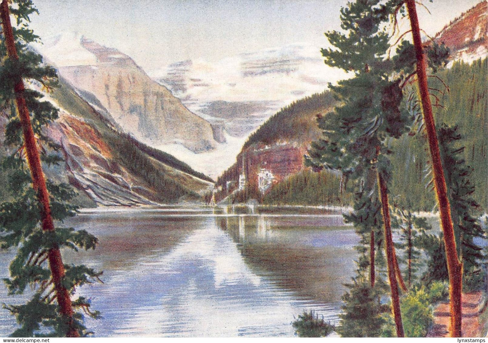 A863 Canada Lake Louise vintage postcard
