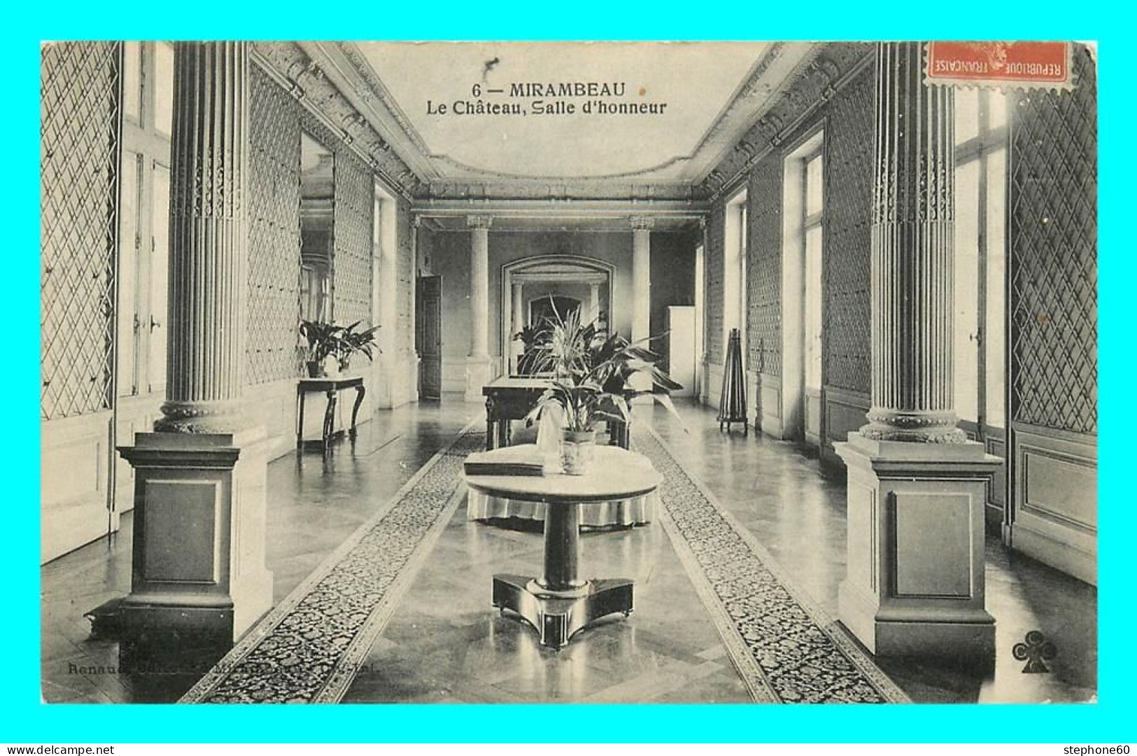 a872 / 499 17 - MIRAMBEAU Chateau Salle d'Honneur