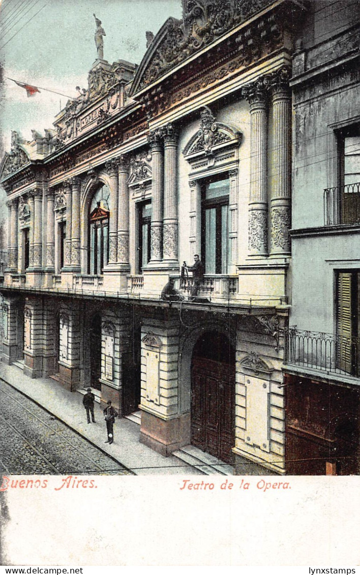 A877 Argentina Buenos Aires Teatro de Opera Theater vintage postcard