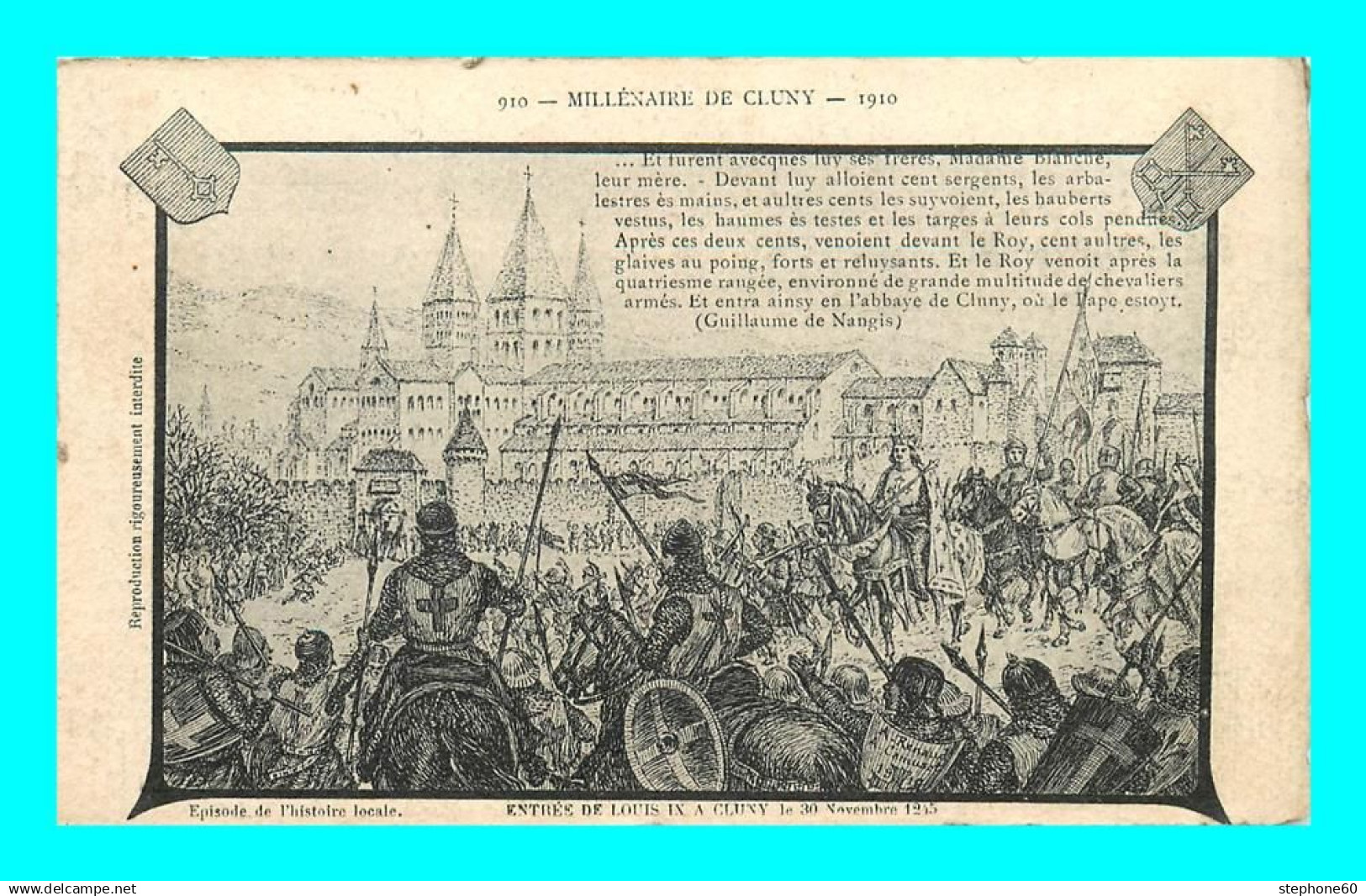 a889 / 443 71 - CLUNY Millenaire de CLUNY 1918