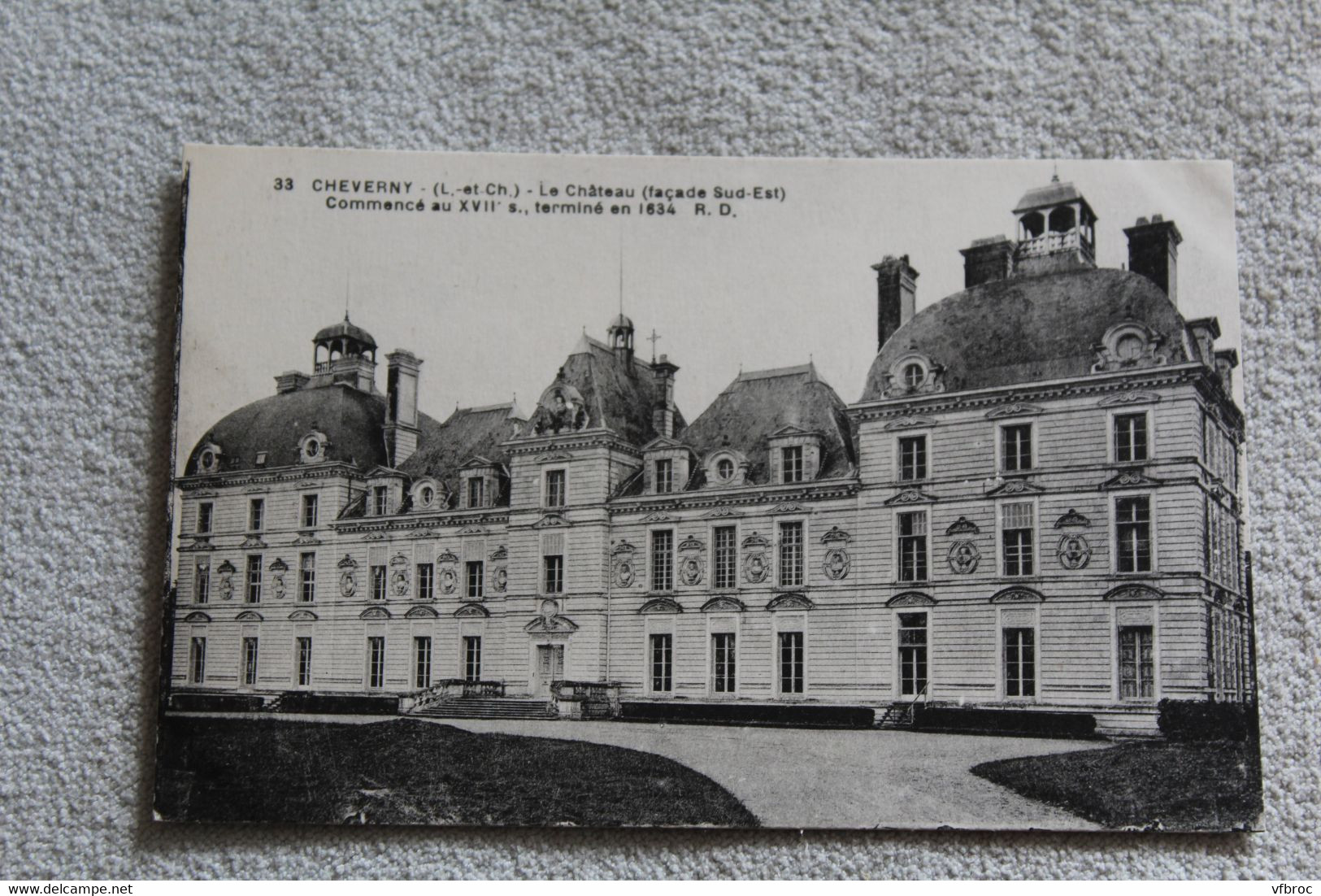 A894, Cheverny, le château façade Sud Est, Loir et Cher 41