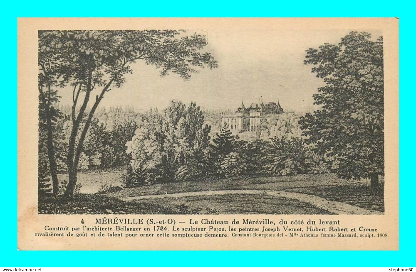 a898 / 321 91 - MEREVILLE Chateau de Mereville du coté du Levant