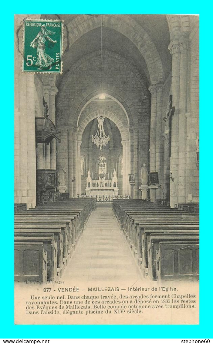 a906 / 507 85 - MAILLEZAIS Interieur de l'Eglise