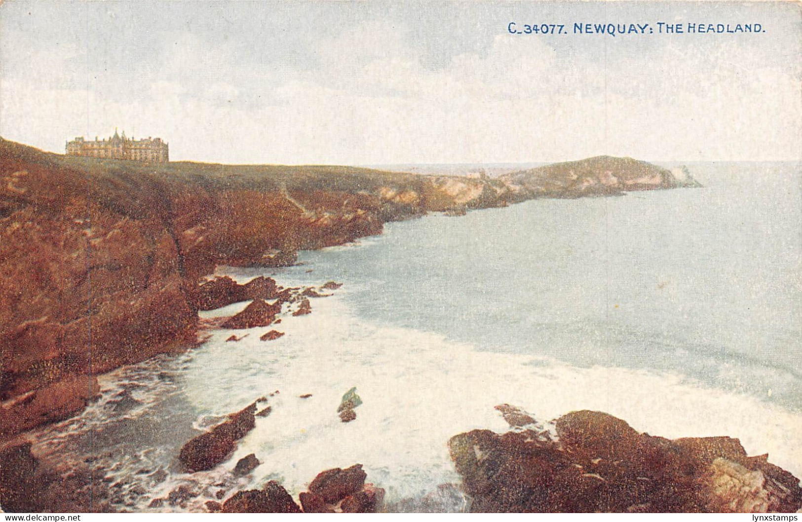 A920 England Newquay  The Headland vintage postcard