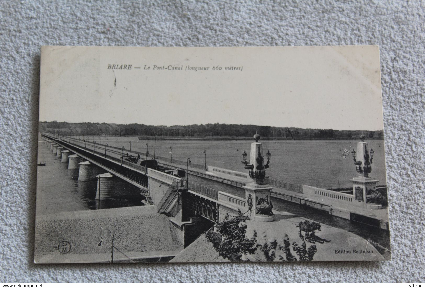 A922, Cpa 1915, Briare, le pont canal, Loiret 45
