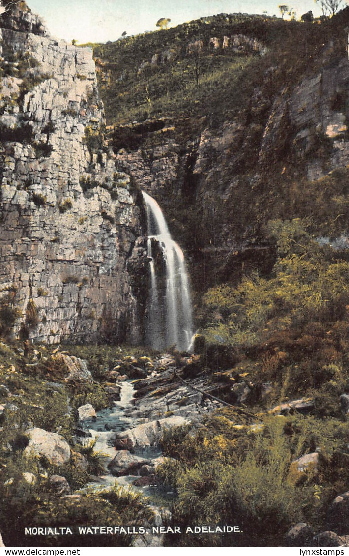 A939 Australia Morialta Waterfalls near Adelaide vintage postcard