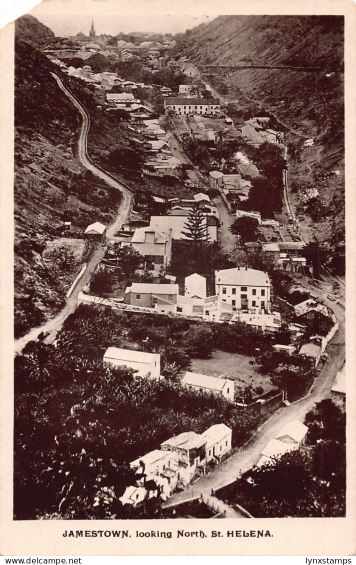 A939 Saint Helena Jamestown looking North RPPC vintage postcard