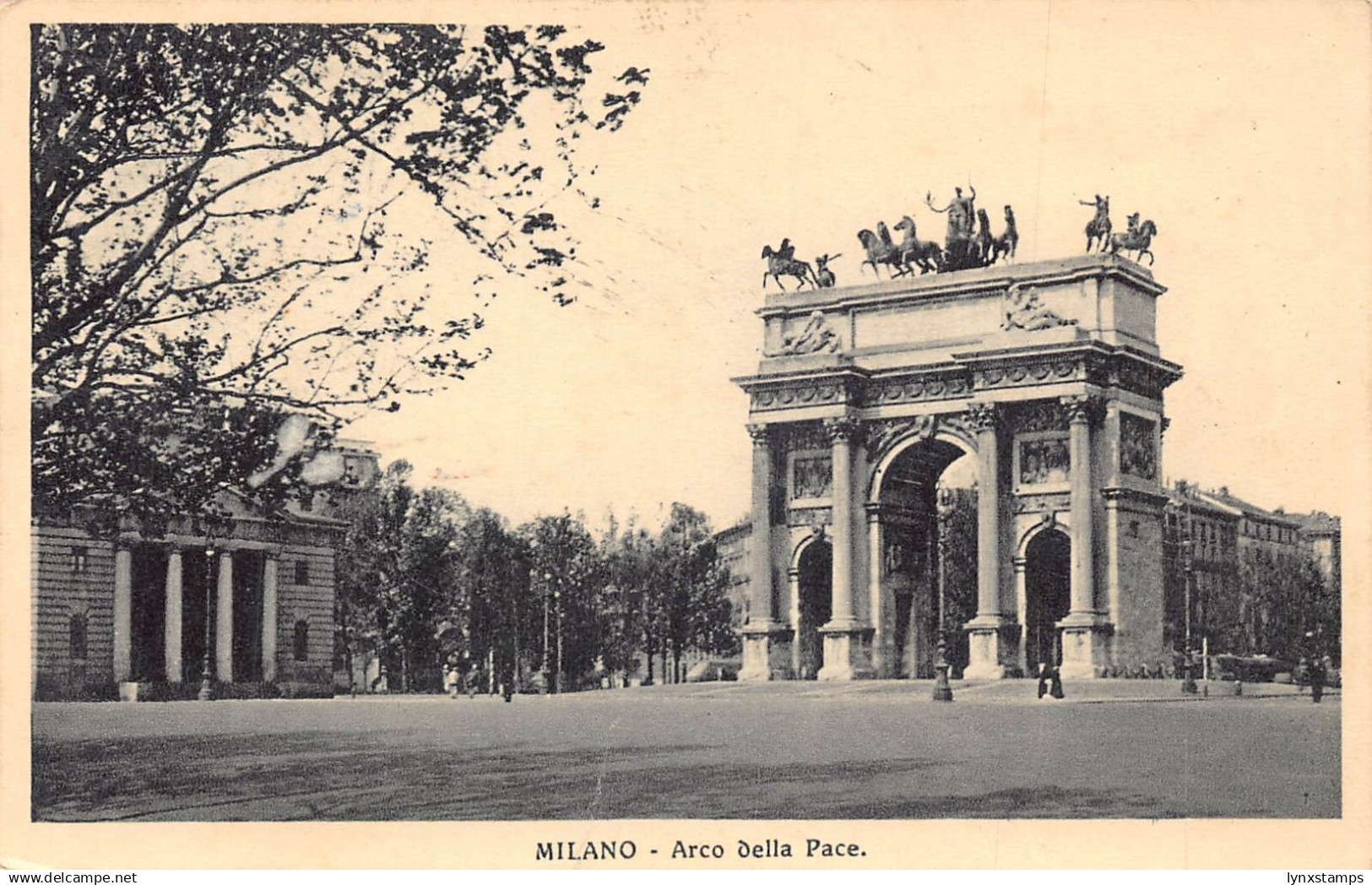 A958 Italy 1930 Milano Milan Arch of Peace vintage postcard