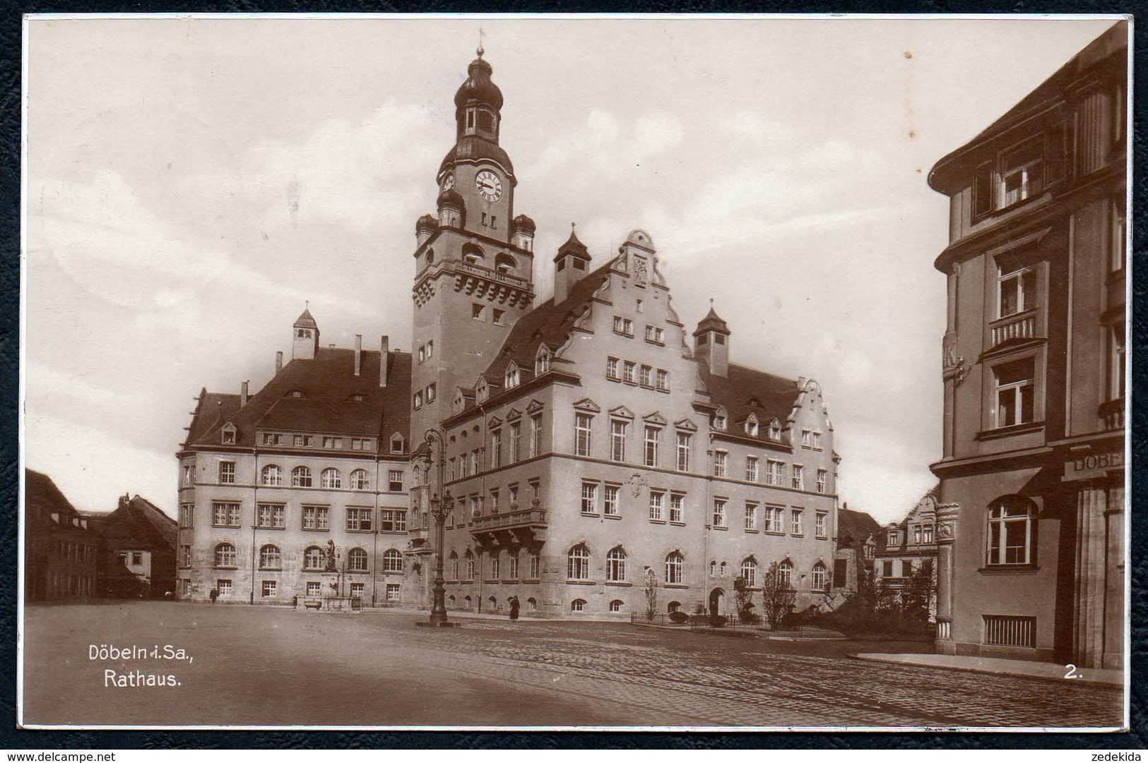 A9618 - Döbeln - Rathaus - Trinks - gel 1934