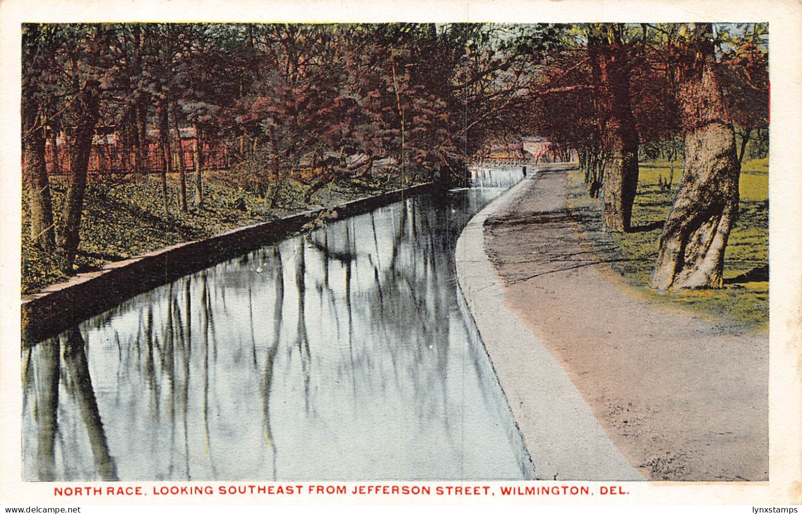 A987 US Wilmington Delaware North Race Looking southeast vintage postcard