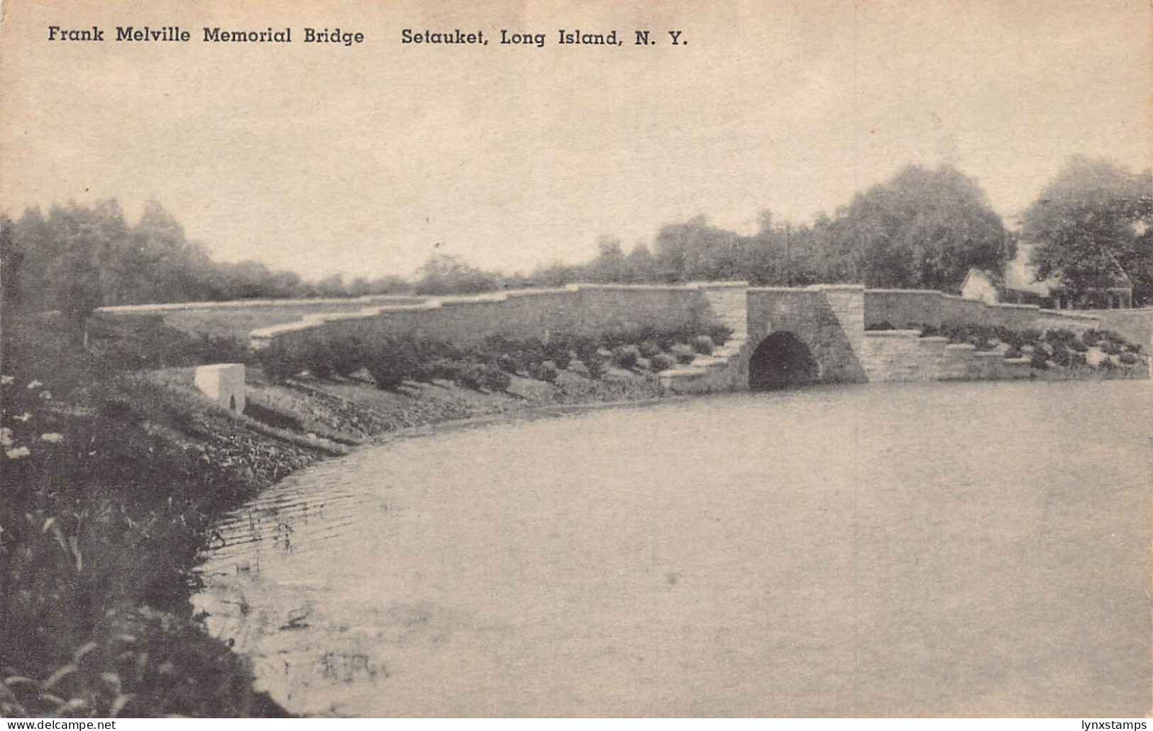 A988 US Frank Melville Memorial Bridge Setauket Long Island New York postcard