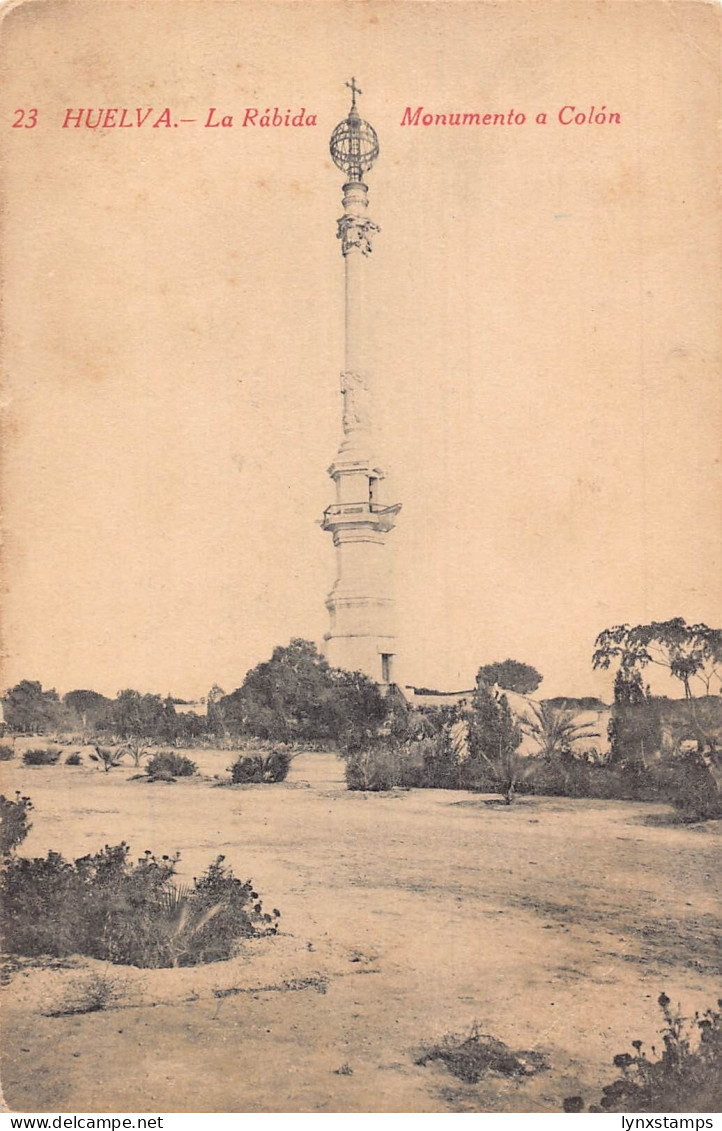 A991 Spain Huelva Rabida Monumento a Colon Monument postcard
