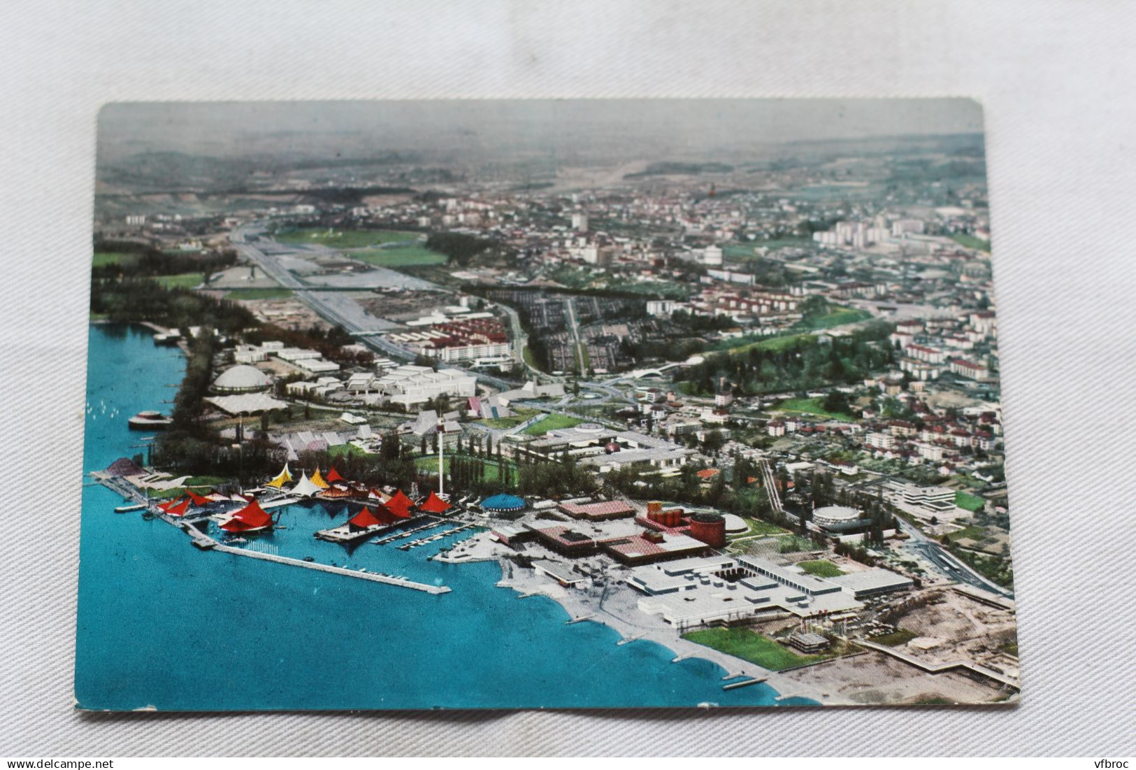 AA192, Cpm, Lausanne, exposition Nationale Suisse, vue aérienne, Suisse