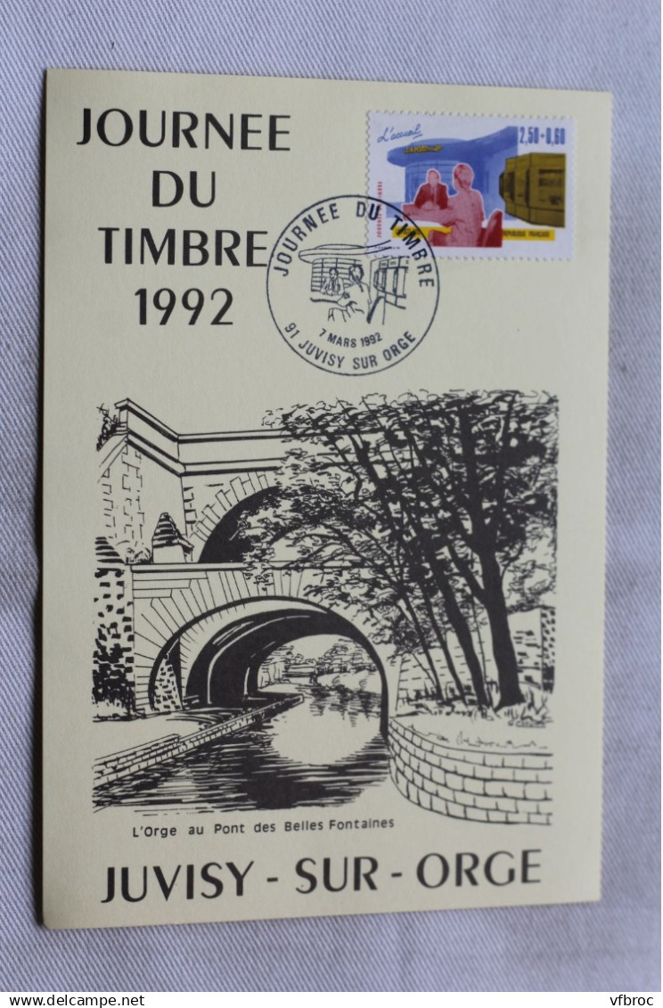 AA204, journée du timbre 1992, Juvisy sur Orge, Essonne 91