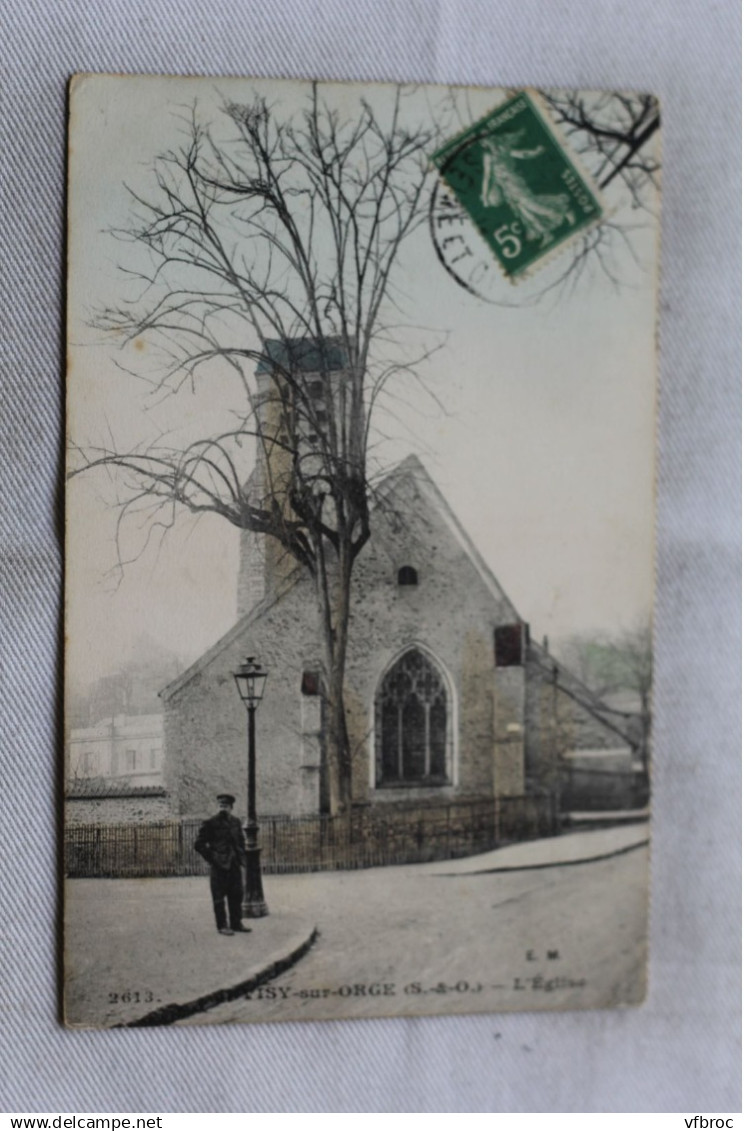 AA282, Cpa 1912, Juvisy sur Orge, l'église, Essonne 91