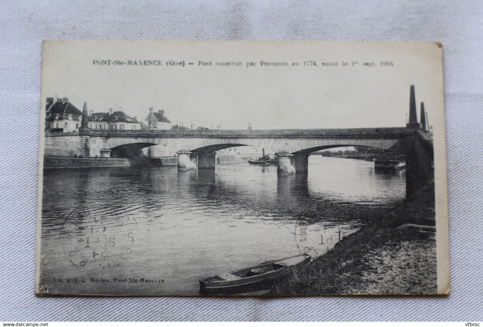 AA411, Pont Sainte Maxence, pont construit par Peronnet, Oise 60