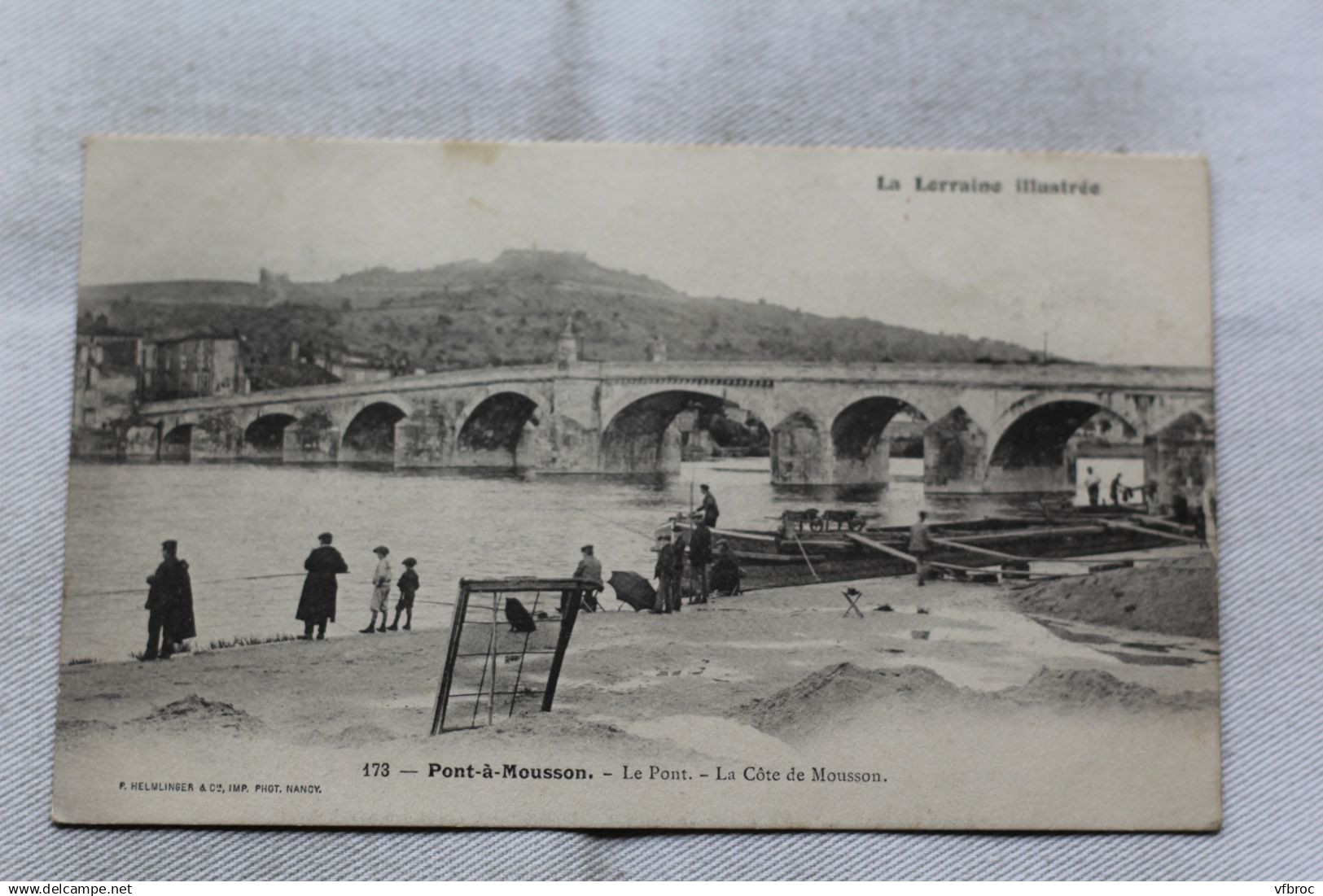 AA492, Pont à Mousson, le pont, la côte de Mousson, Meurthe et Moselle 54