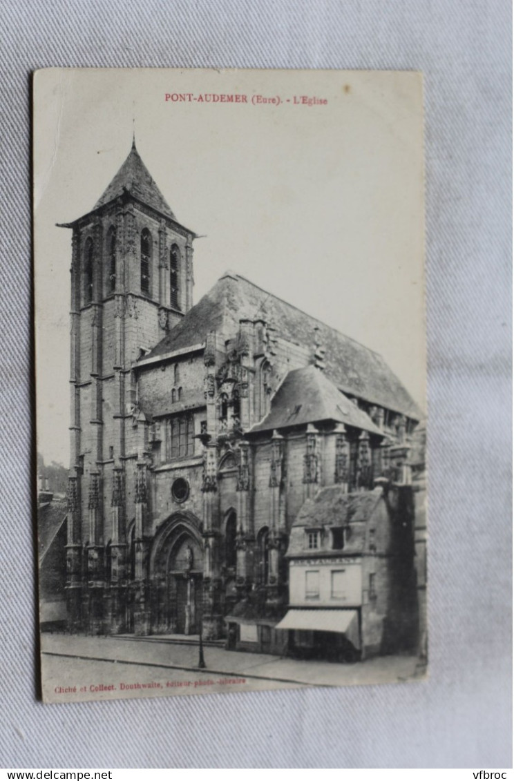 AA635, Pont Audemer, l'église, Eure 27