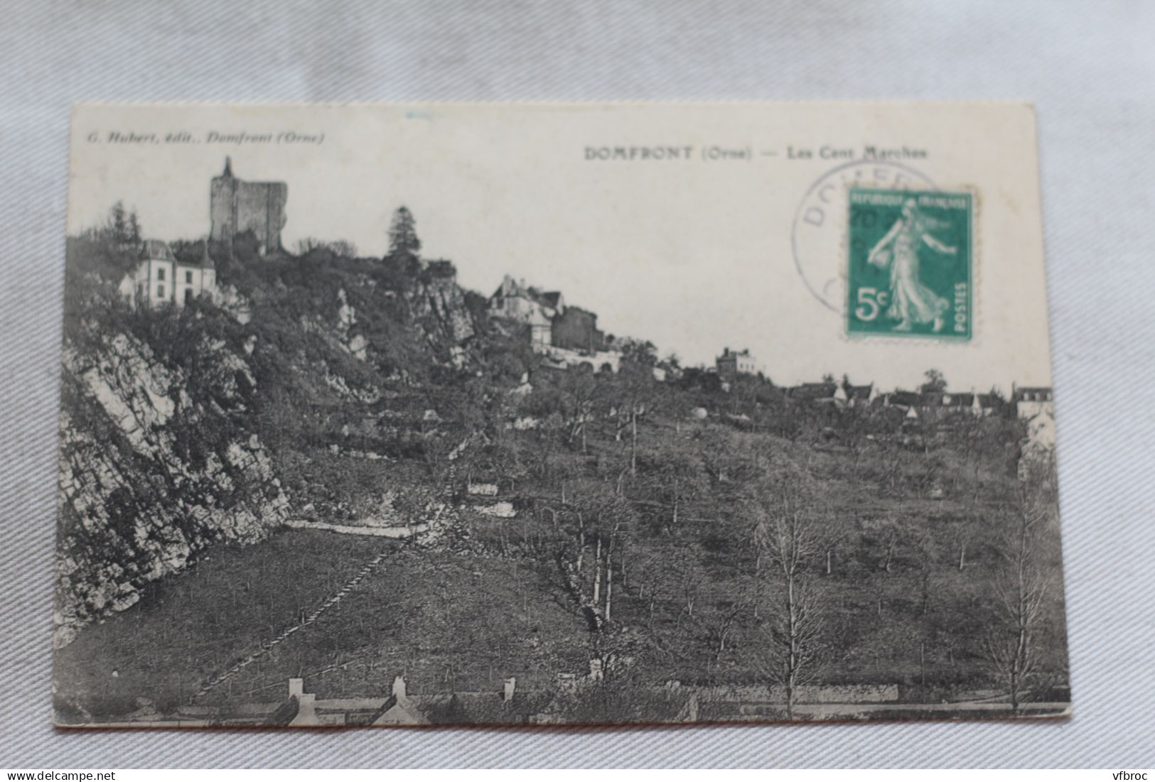 AA711, Cpa 1911, Domfront, les cent marches, Orne 61