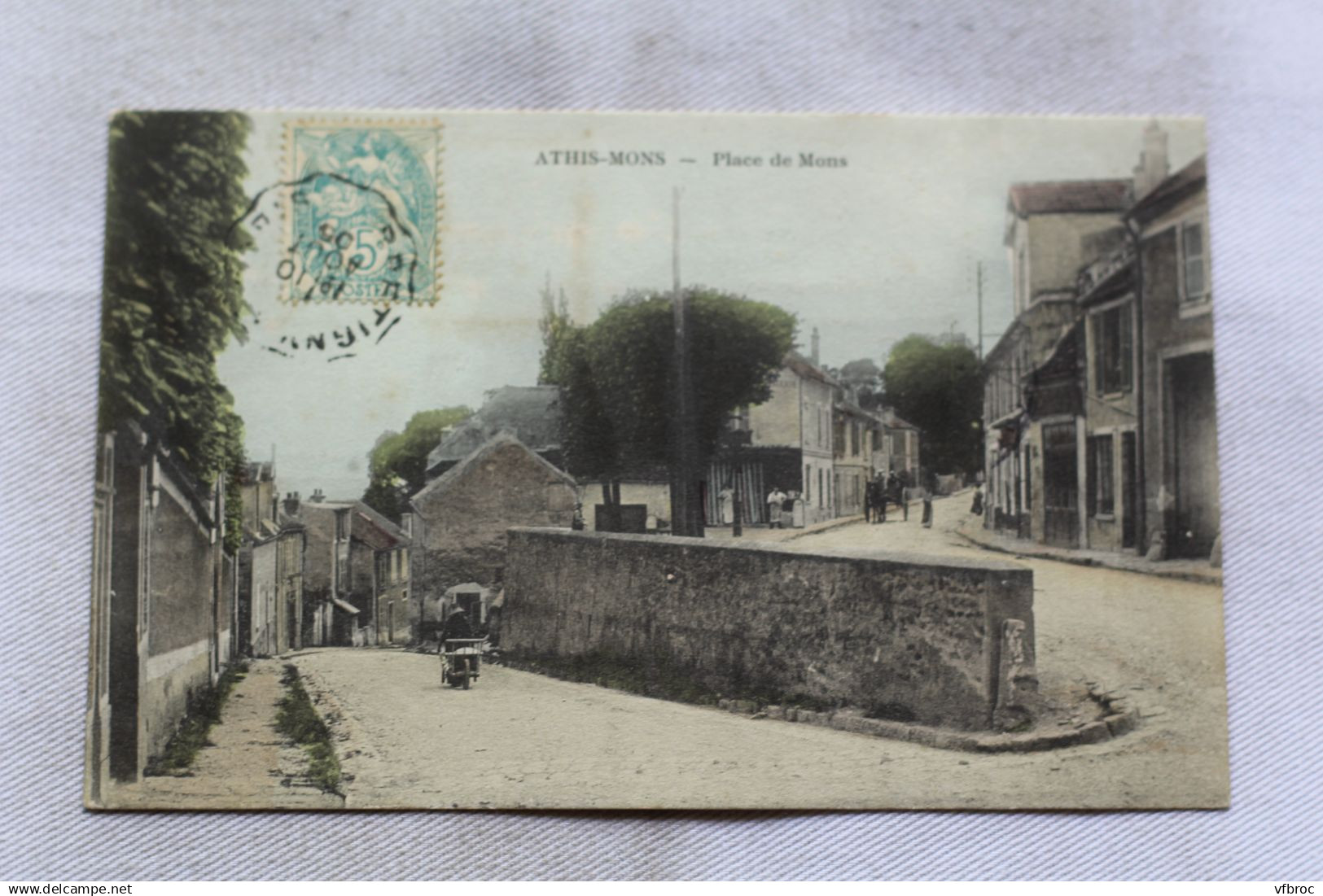 AA722, Cpa 1905, Athis Mons, place de Mons, Essonne 91