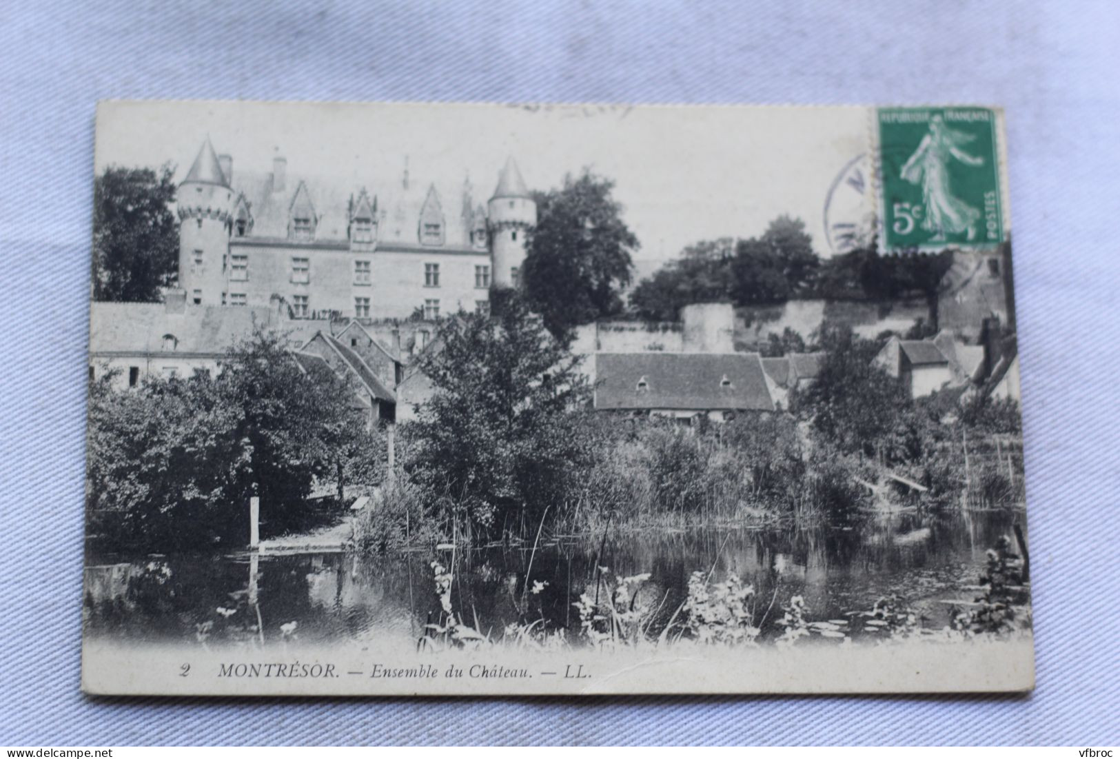 AA916, Cpa 1908, Montrésor, ensemble du château, Indre et Loire 37