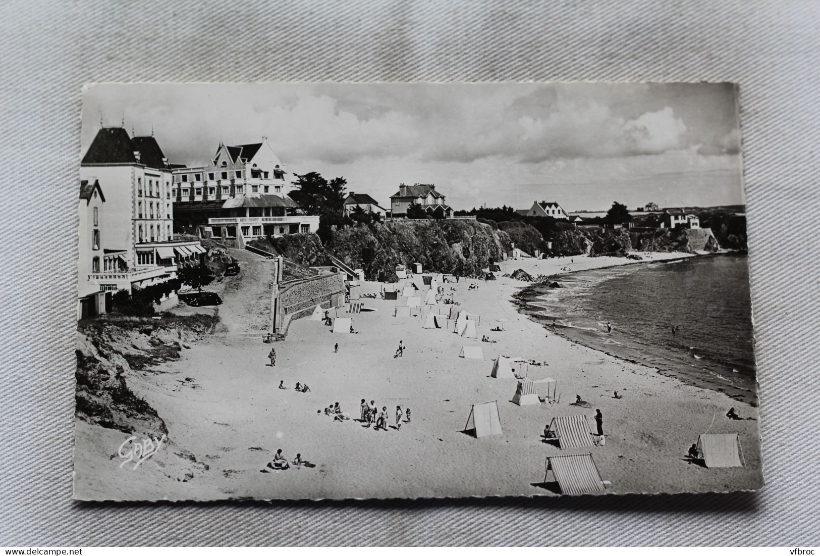 AA936, Cpsm, Le Pouldu, plage des grands Sables, Finistère 29