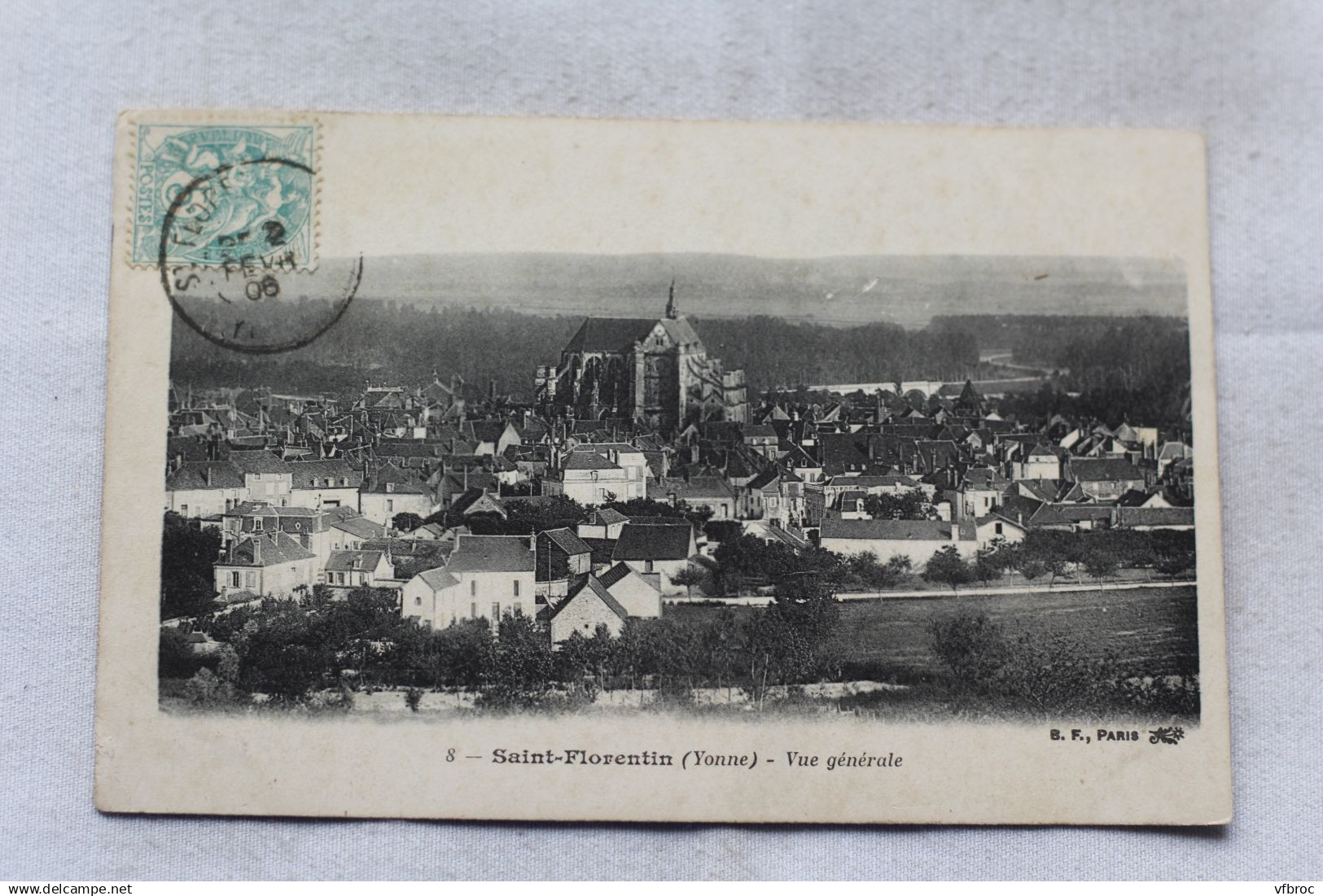 AA97, Cpa 1906, Saint Florentin, vue générale, Yonne 89